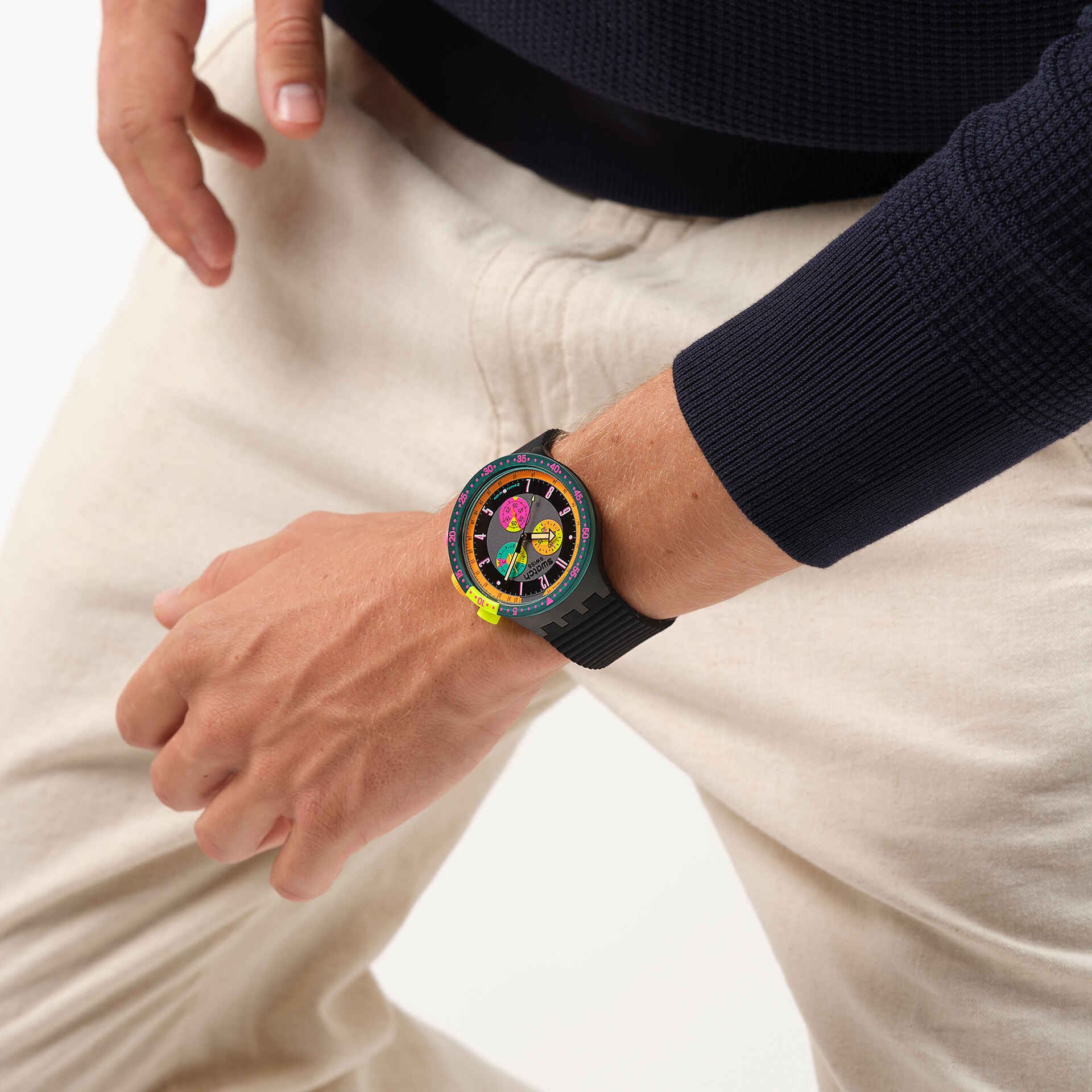 SWATCH NEON SEPPIA
